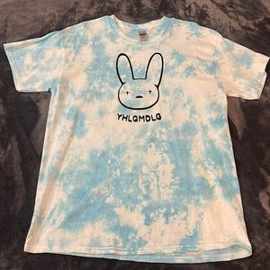 Bad Bunny Blue Tie Dyed T-Shirt (new)